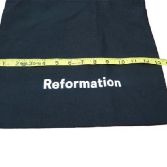 Reformation Canvas Tote Bag Black and White Shopping Bag NWOT - Picture 7 of 7